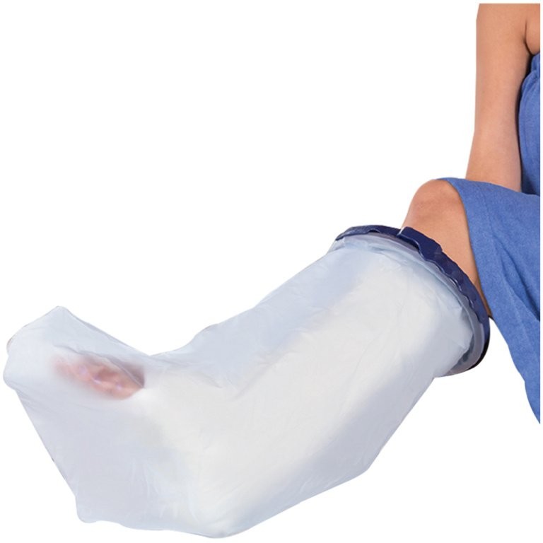 SEAL-TIGHT waterproof leg cover being fitted